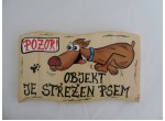 Cedule na plot-rychlý pes-přírodní II